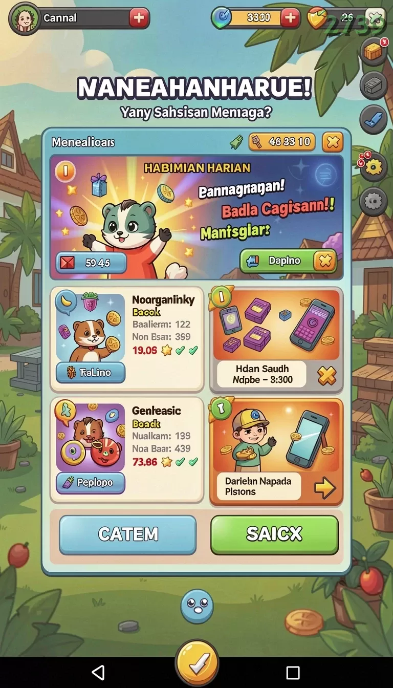 Cuplikan layar V96 — pengaturan akun
